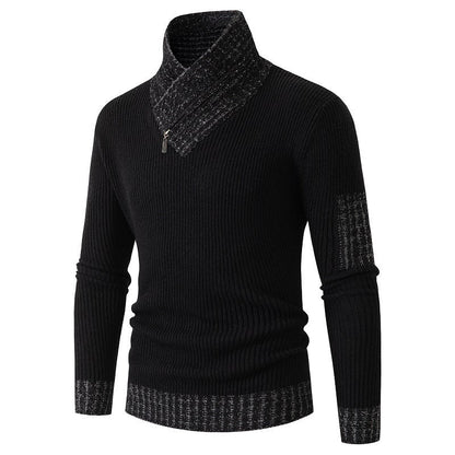 Pull homme asymétrique motif texturé