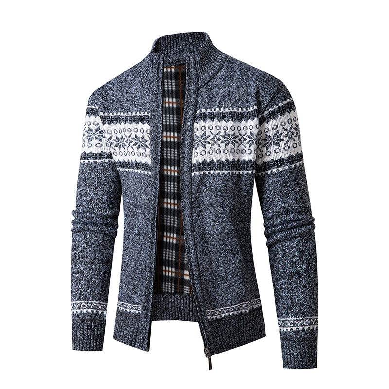 Cardigan homme moderne à col montant