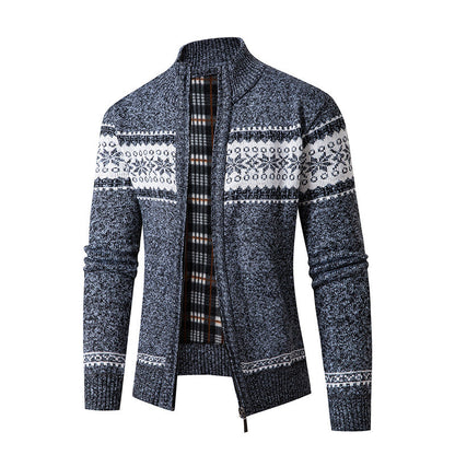 Cardigan homme moderne à col montant