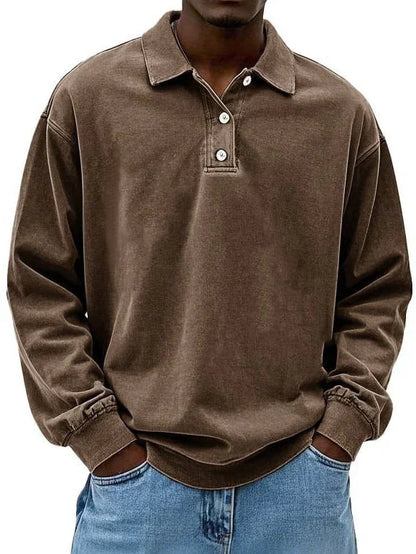 Polo manches longues homme sportif