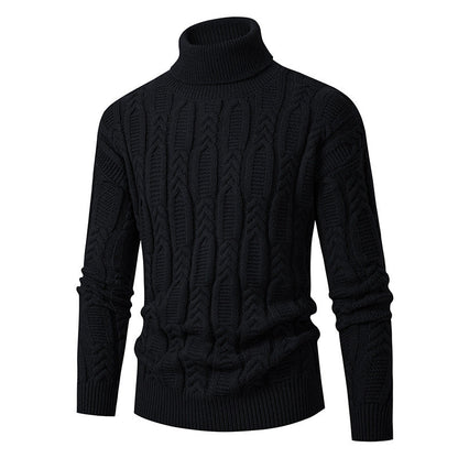 Pull col roulé structuré pour homme Design élégant