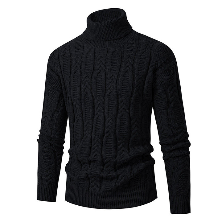 Pull col roulé structuré pour homme Design élégant