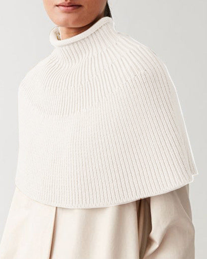 Cape en tricot femme Design élégant Col montant