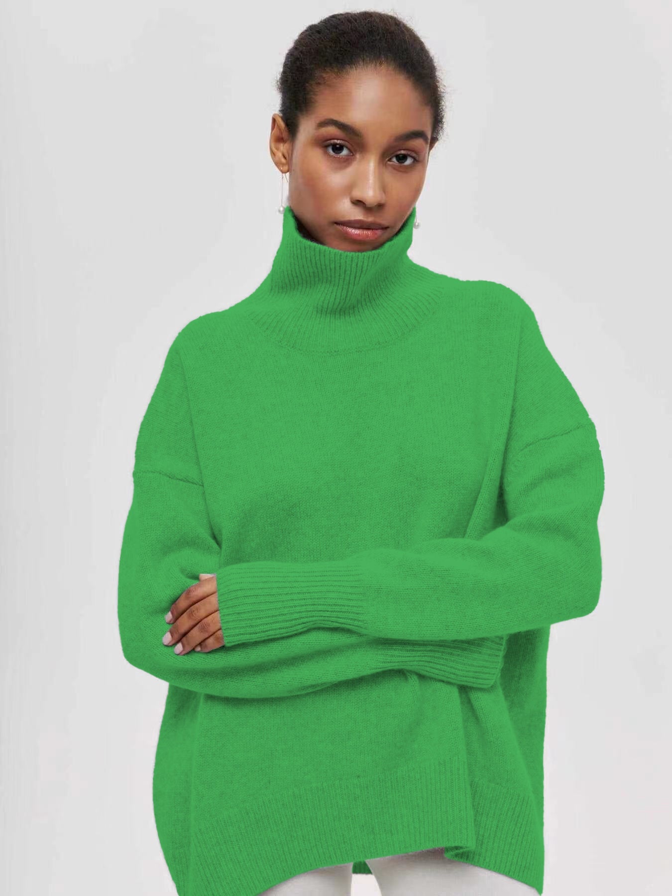 Pull surdimensionné doux et texturé pour femme