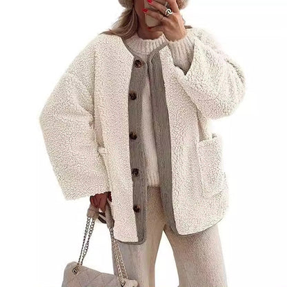 Veste teddy femme en peluche douce