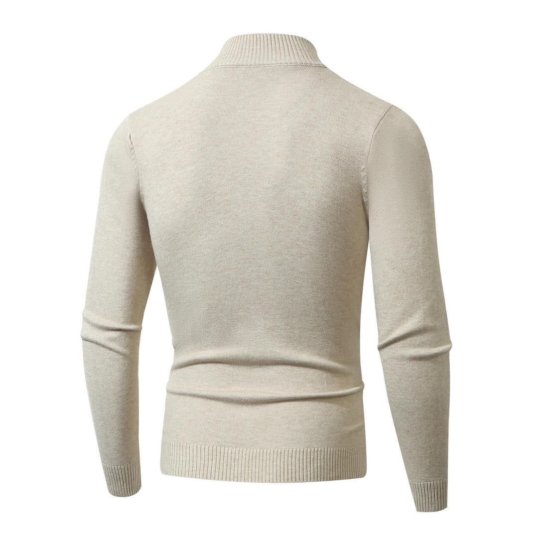 Pull homme col en V coton doux
