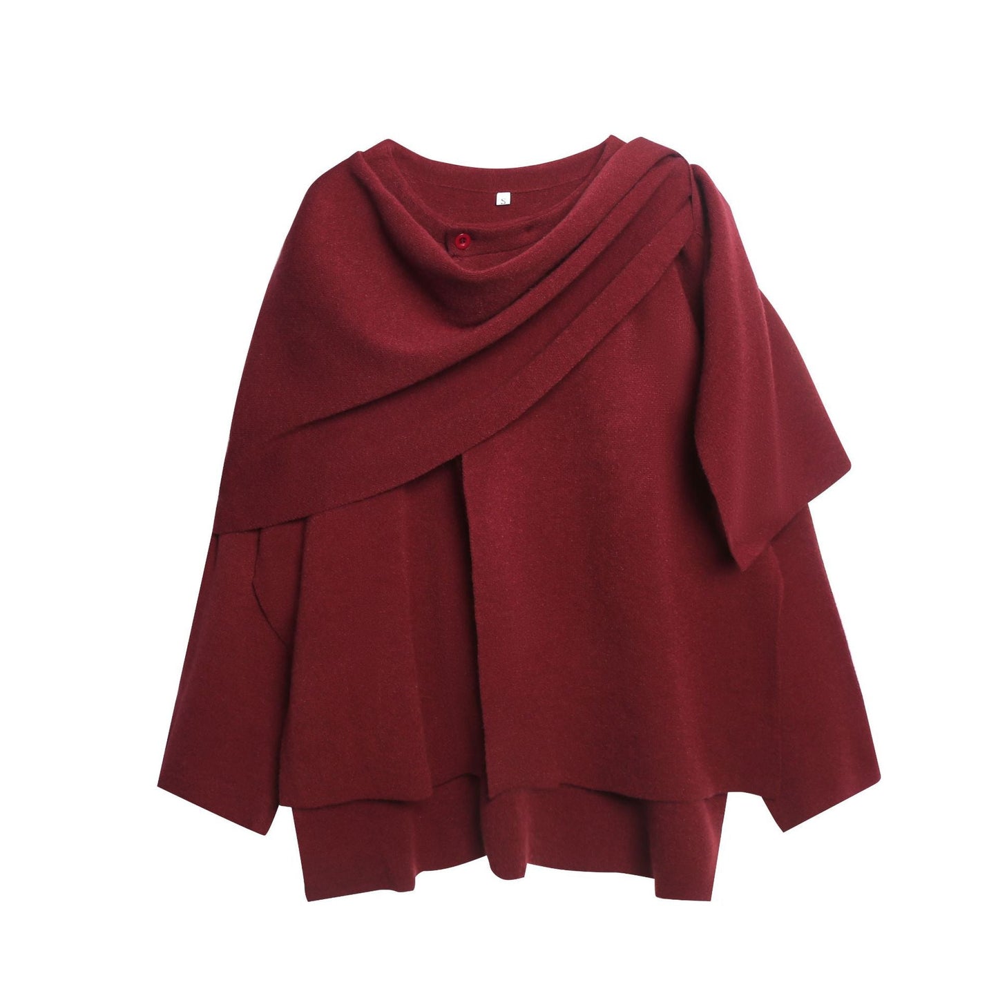 Poncho en maille pour femme Doux Confortable Élégant