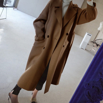 Manteau en laine pour femme surdimensionné élégant et stylé
