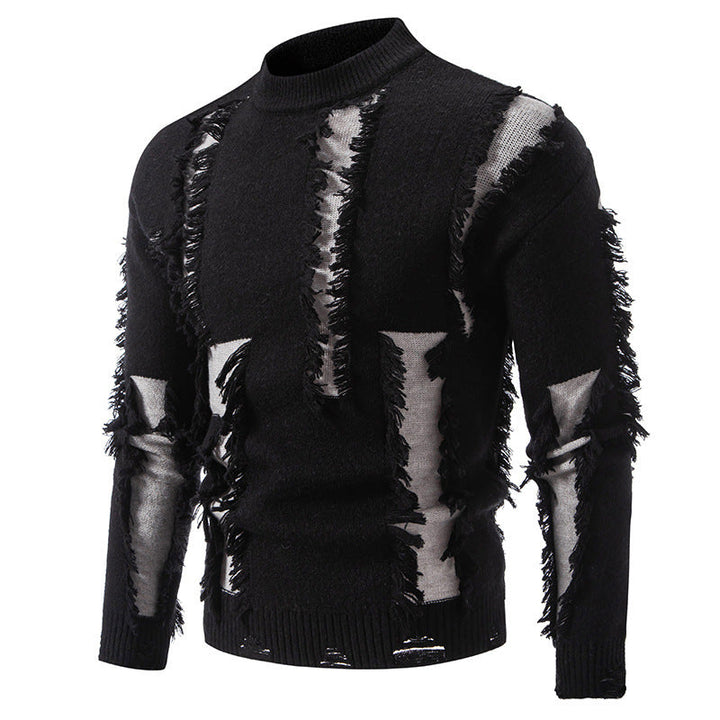 Pull homme moderne à franges