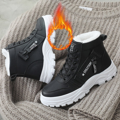 Bottes d'hiver femme chaudes isolantes noires