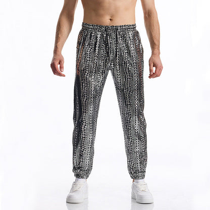 Pantalon de jogging à paillettes pour homme - Design élégant