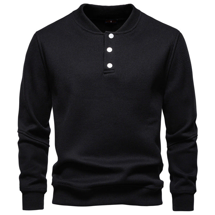 Pull-over homme à manches longues texturé moderne