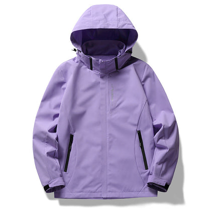 Veste imperméable pour femme avec capuche et matière respirante