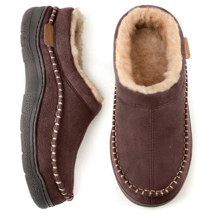 Chaussons confortables homme polaire chaude