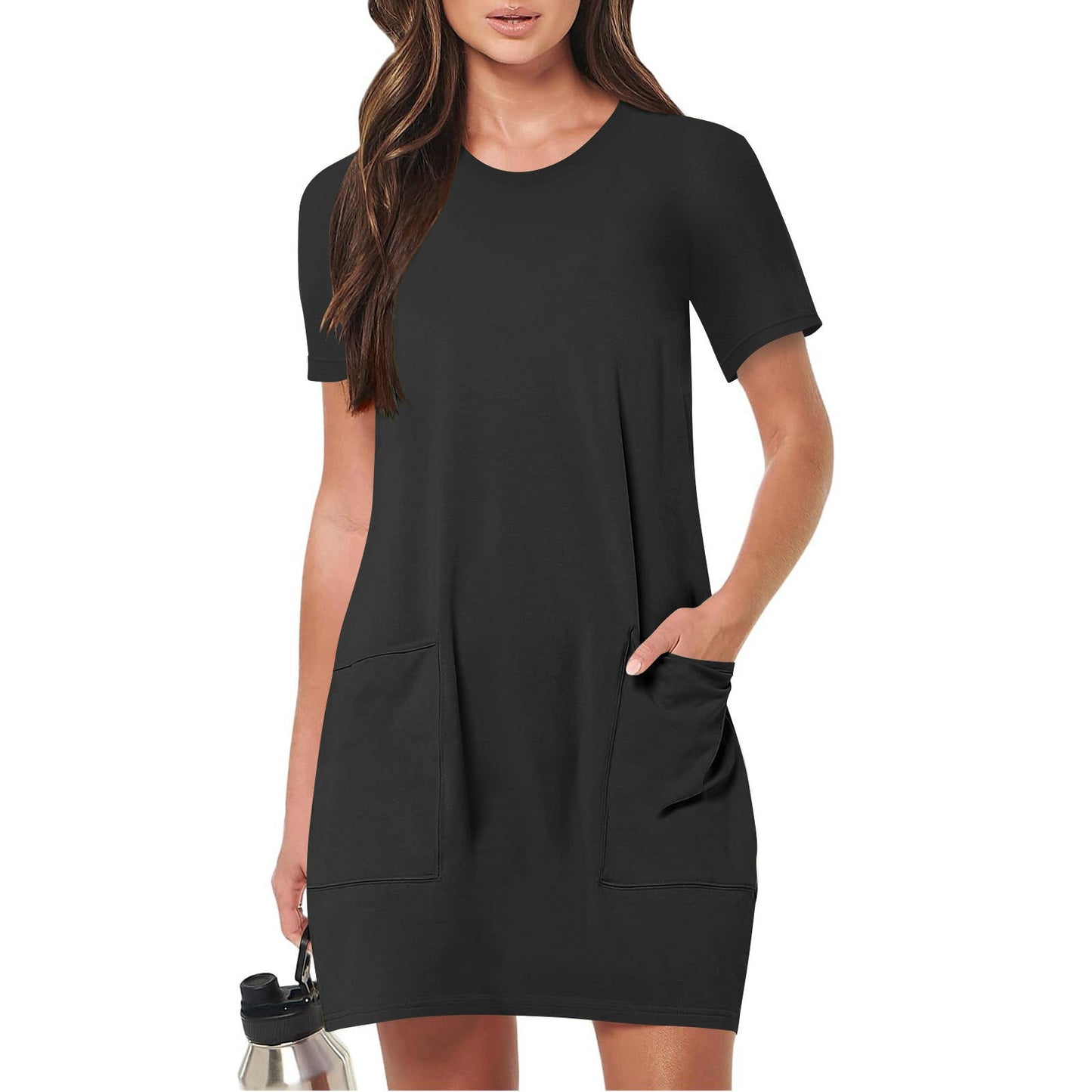 Robe d'été légère pour femme avec poches