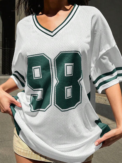 Maillot de football féminin Sportif Léger Respirant