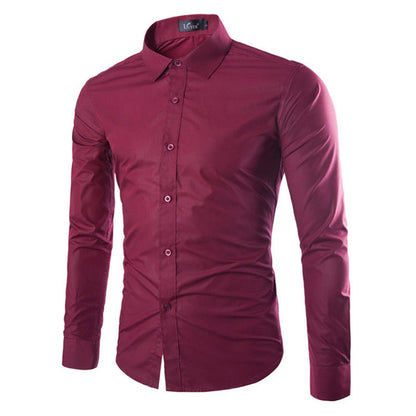 Chemise homme élégante manches longues moderne
