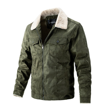Veste d'hiver homme col fausse fourrure Pratique