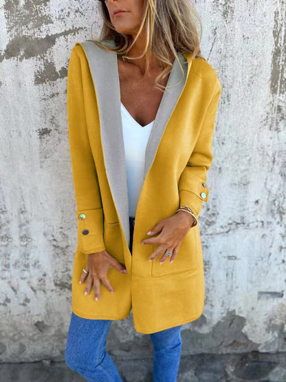 Gilet à capuche doux et confortable avec poches