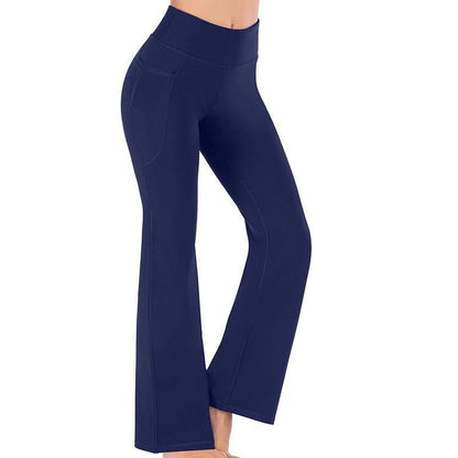 Legging de sport pour femme taille haute confortable avec poches latérales
