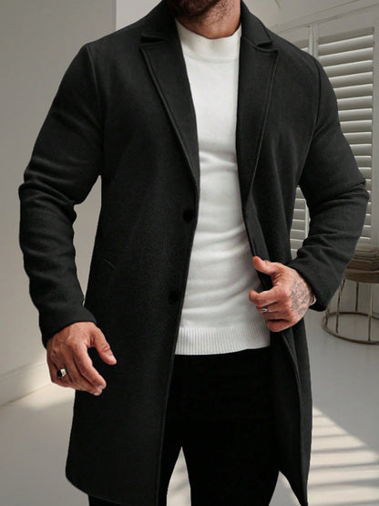 Manteau en laine pour homme élégant et stylé hiver
