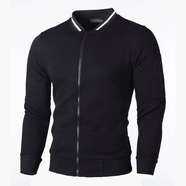 Sweat-shirt homme de qualité zippé sportif avec poches