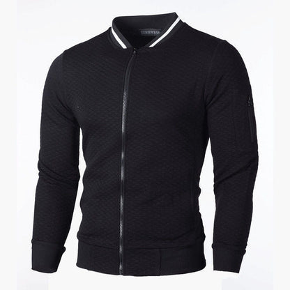 Sweat-shirt homme de qualité zippé sportif avec poches