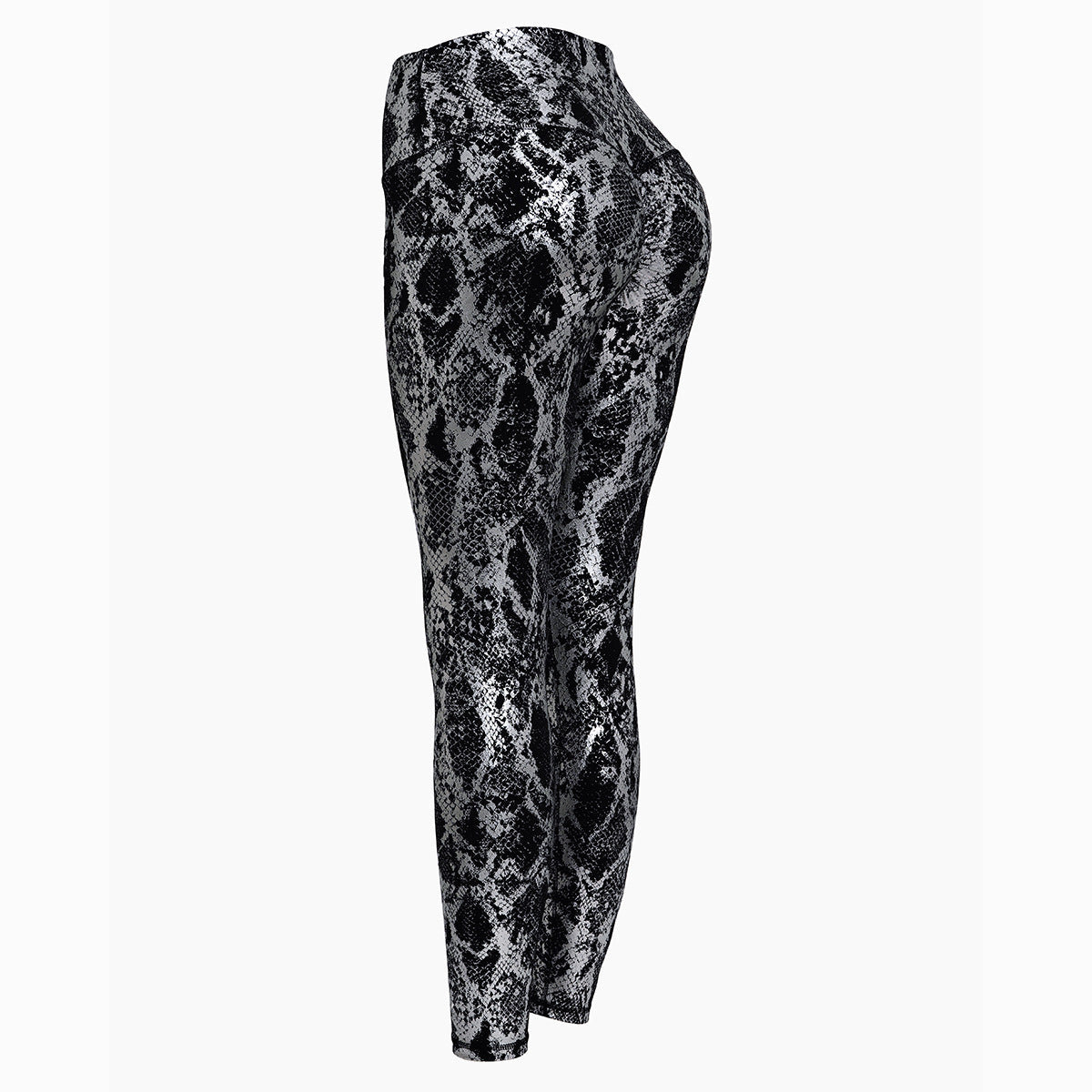 Legging de sport femme motif serpent taille haute