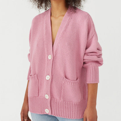 Gilet en grosse maille pour femme, grande taille, élégant