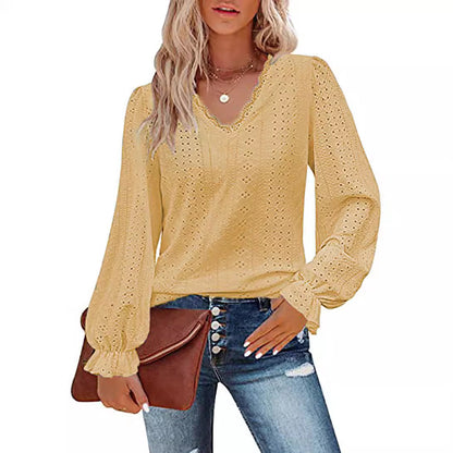 Blouse femme dentelle romantique tendance