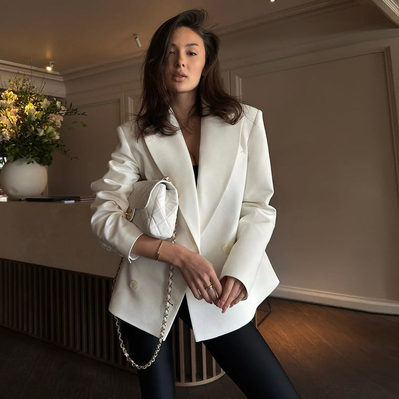 Blazer oversize femme élégant long