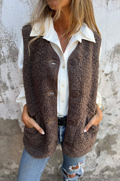 Veste femme élégante en polaire Sherpa