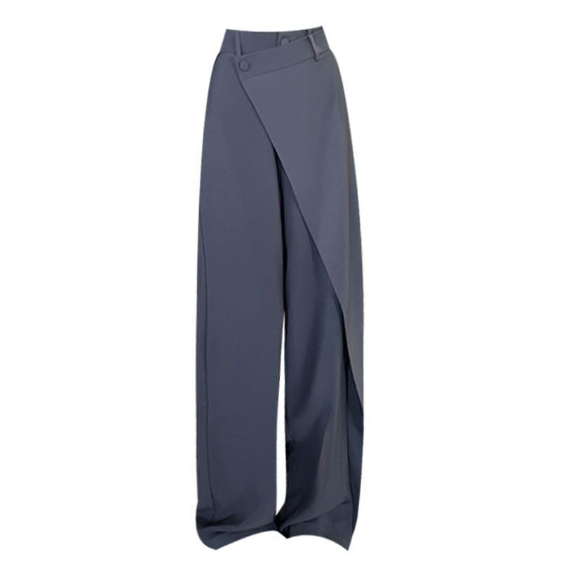 Pantalon femme élégant style palazzo large