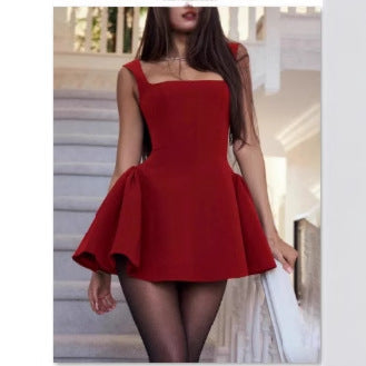 Mini-robe d'été bustier pour femmes
