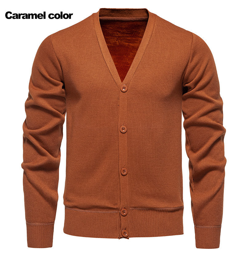 Gilet homme col V confortable boutons