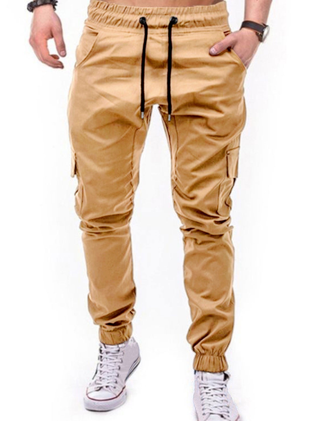 Pantalon Cargo Homme Confortable Avec Multiples Poches