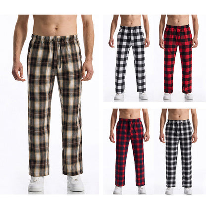 Herren Pyjamahose Weich Flanell Bequem - IdealeKleiden