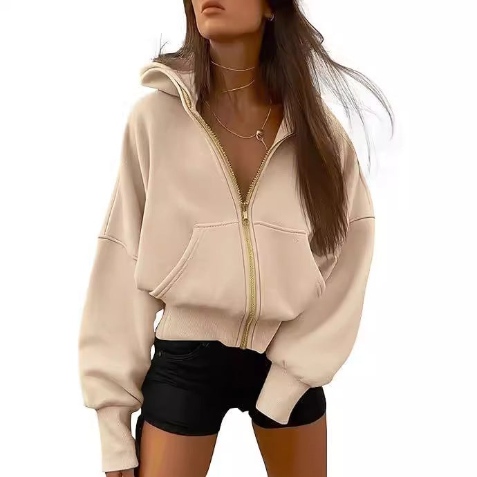 Damen Oversize Pullover Kapuze Großzügig - IdealeKleiden