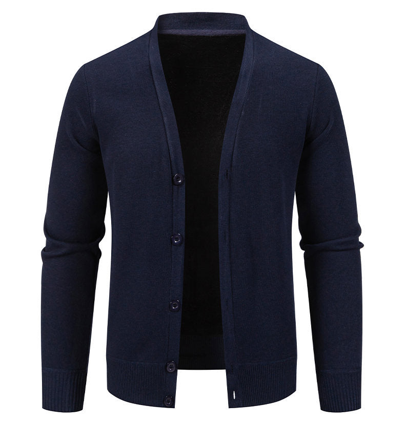 Gilet homme col V confortable boutons