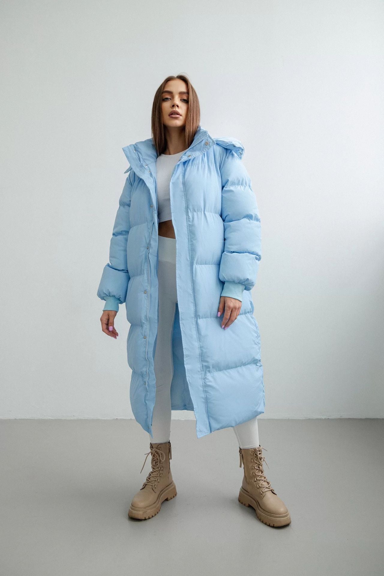 Doudoune matelassée grande taille femme à capuche