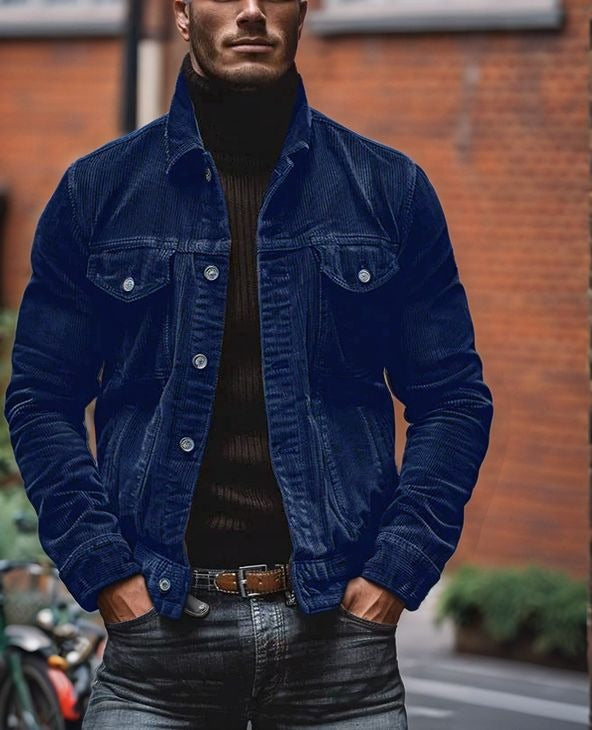 Veste en velours côtelé pour homme Robuste et élégante