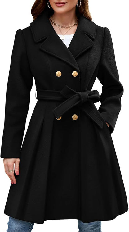 Manteau femme classique élégant veste cache-cœur