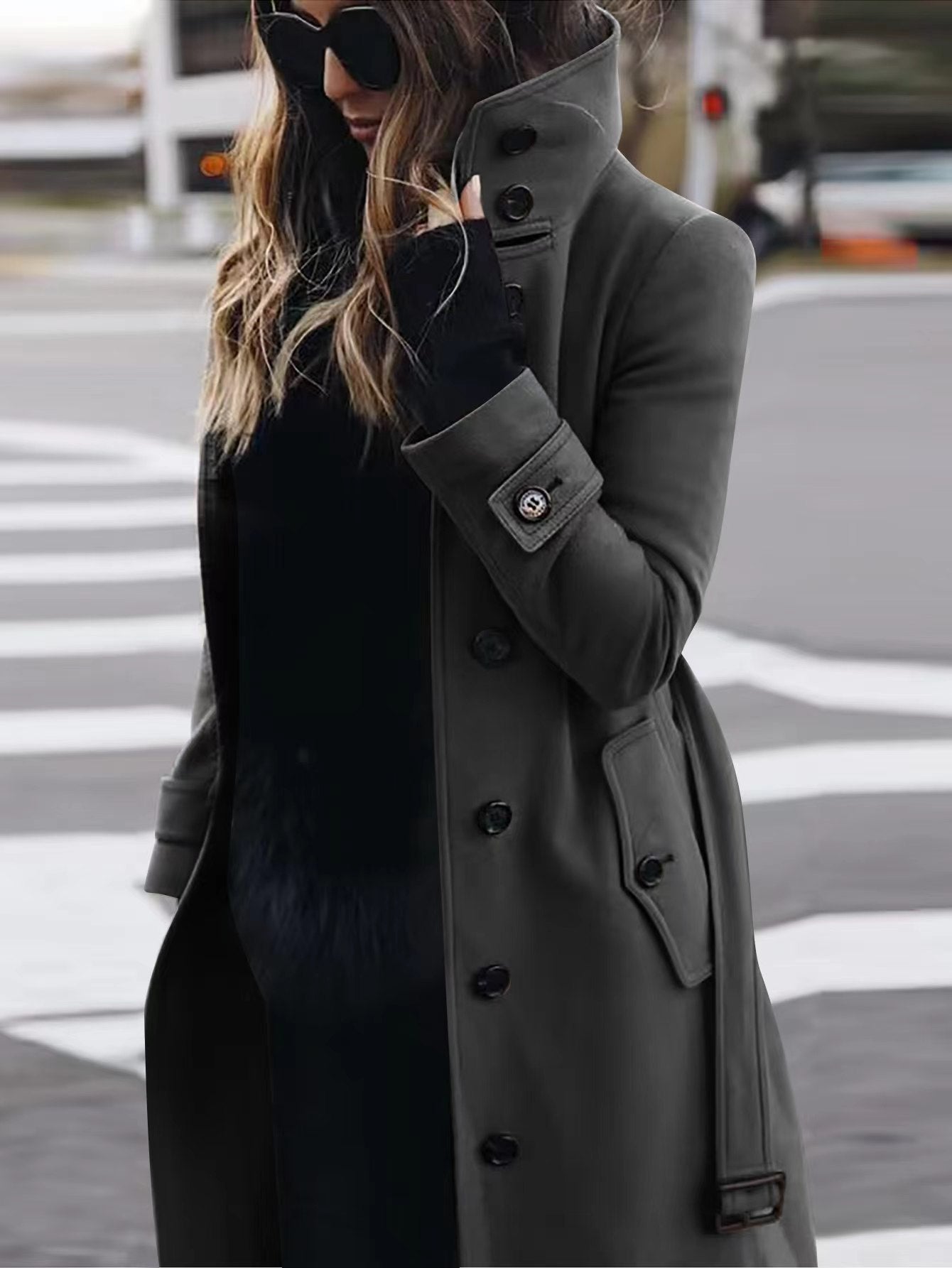 Trench-coat femme élégant imperméable