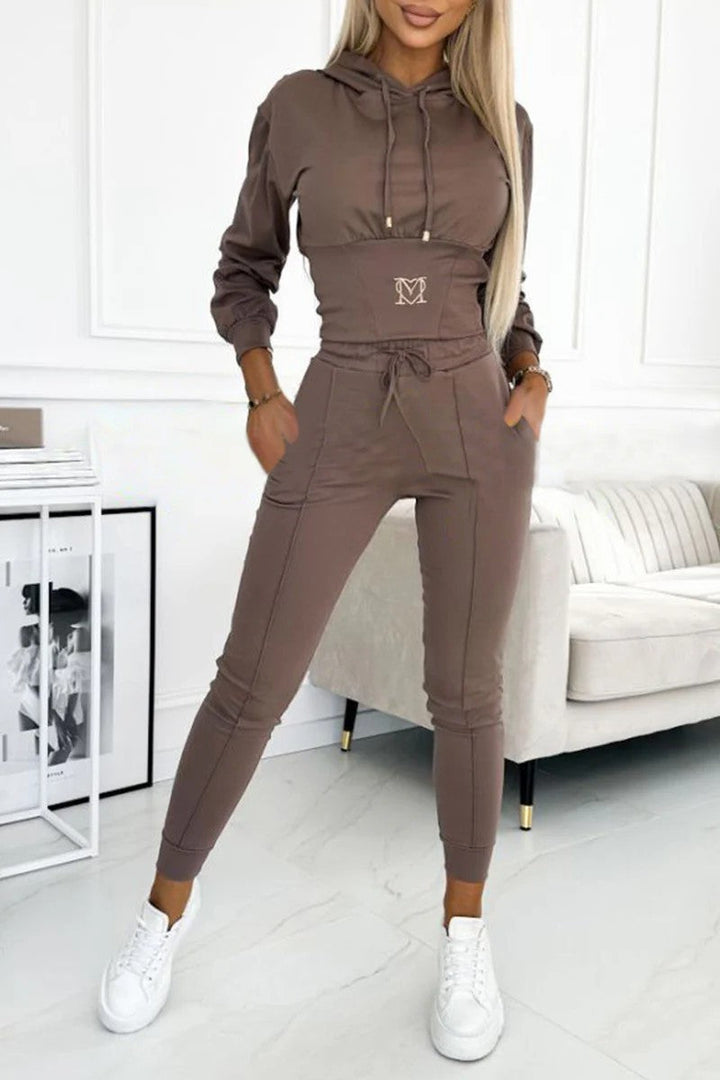 Combinaison de sport pour femme, à capuche, élastique, confortable