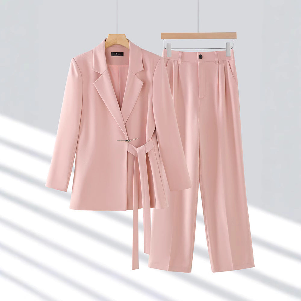 Damen Business Anzug-Set Lang Blazer Modern Design - IdealeKleiden