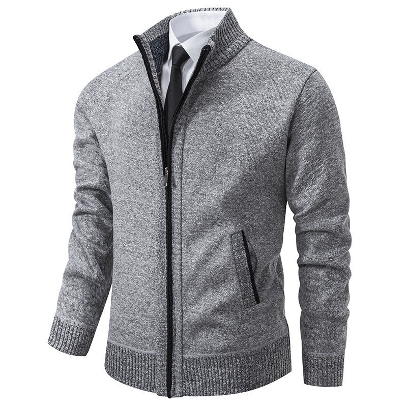 Veste de sport homme Col montant Fermeture éclair Moderne