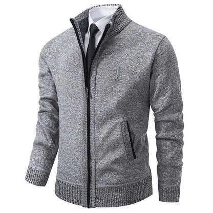 Veste de sport homme Col montant Fermeture éclair Moderne