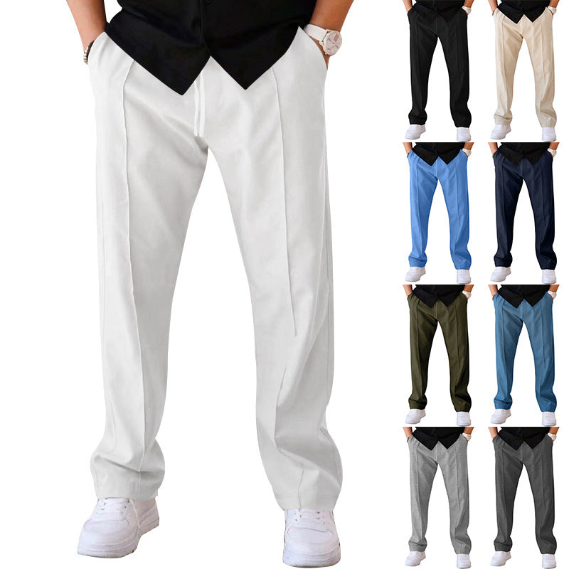 Herren Freizeithose Elegant Gerader Schnitt - IdealeKleiden