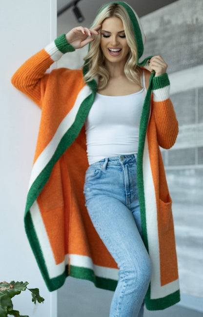 Grand Cardigan Oversize Laine Manches Longues
