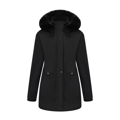 Parka femme imperméable col douillet